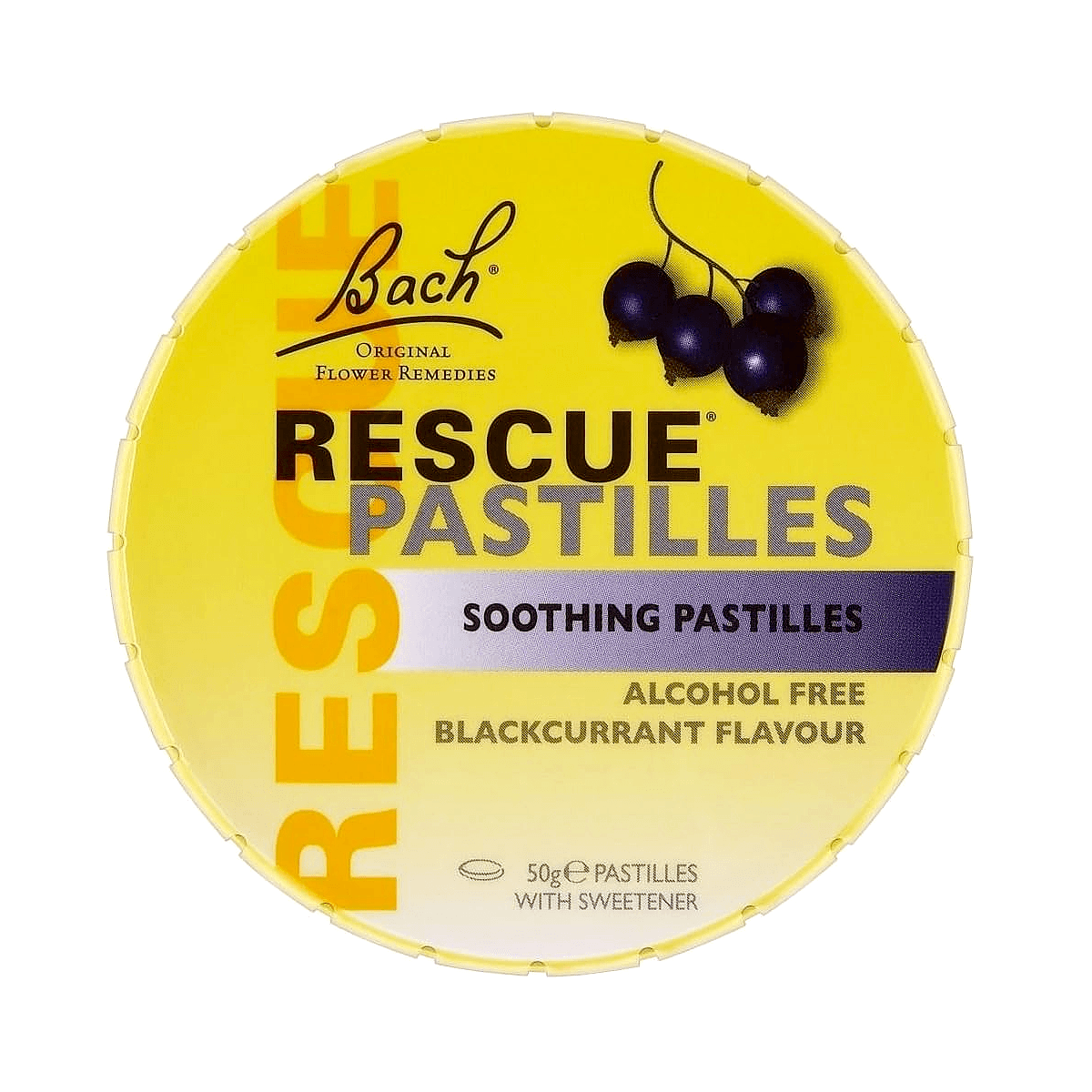 Bach sku- 5000488105773 FLORES DE BACH RESCUE REMEDY EN GOMITAS SABOR ARANDANOS 50GR