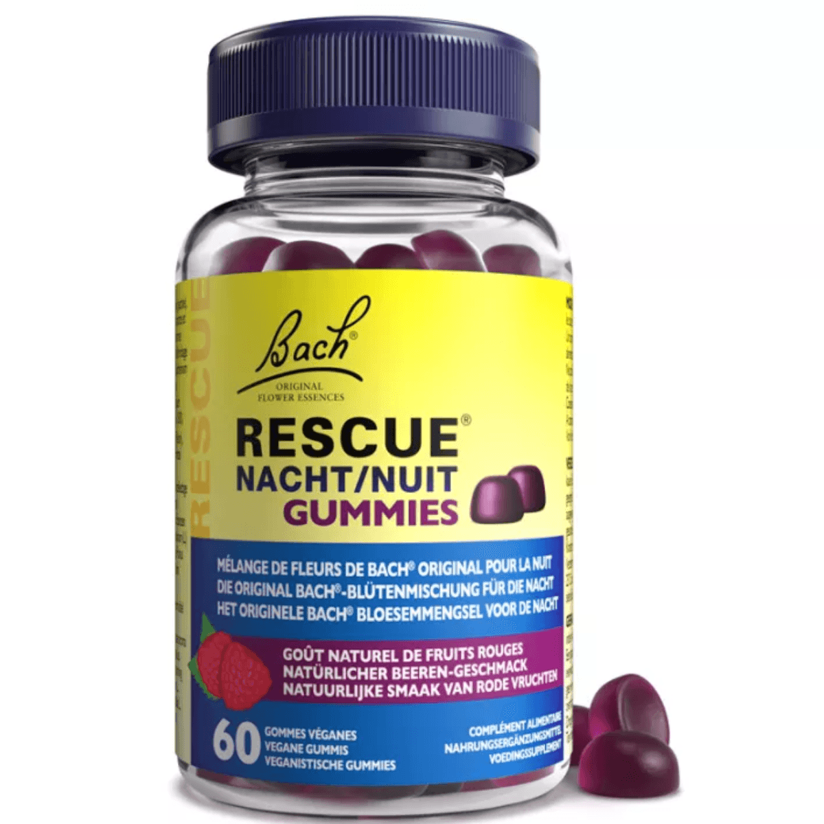 Bach FLORES DE BACH RESCUE NIGHT GUMMIES SABOR FRUTOS ROJOS X60 GOMITAS