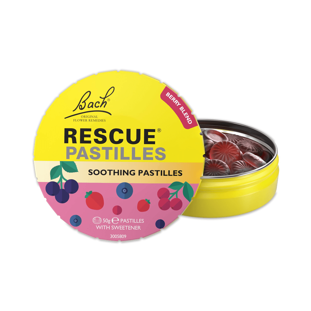 RESCUE PASTILLES BERRY BLEND LATA 50 GR