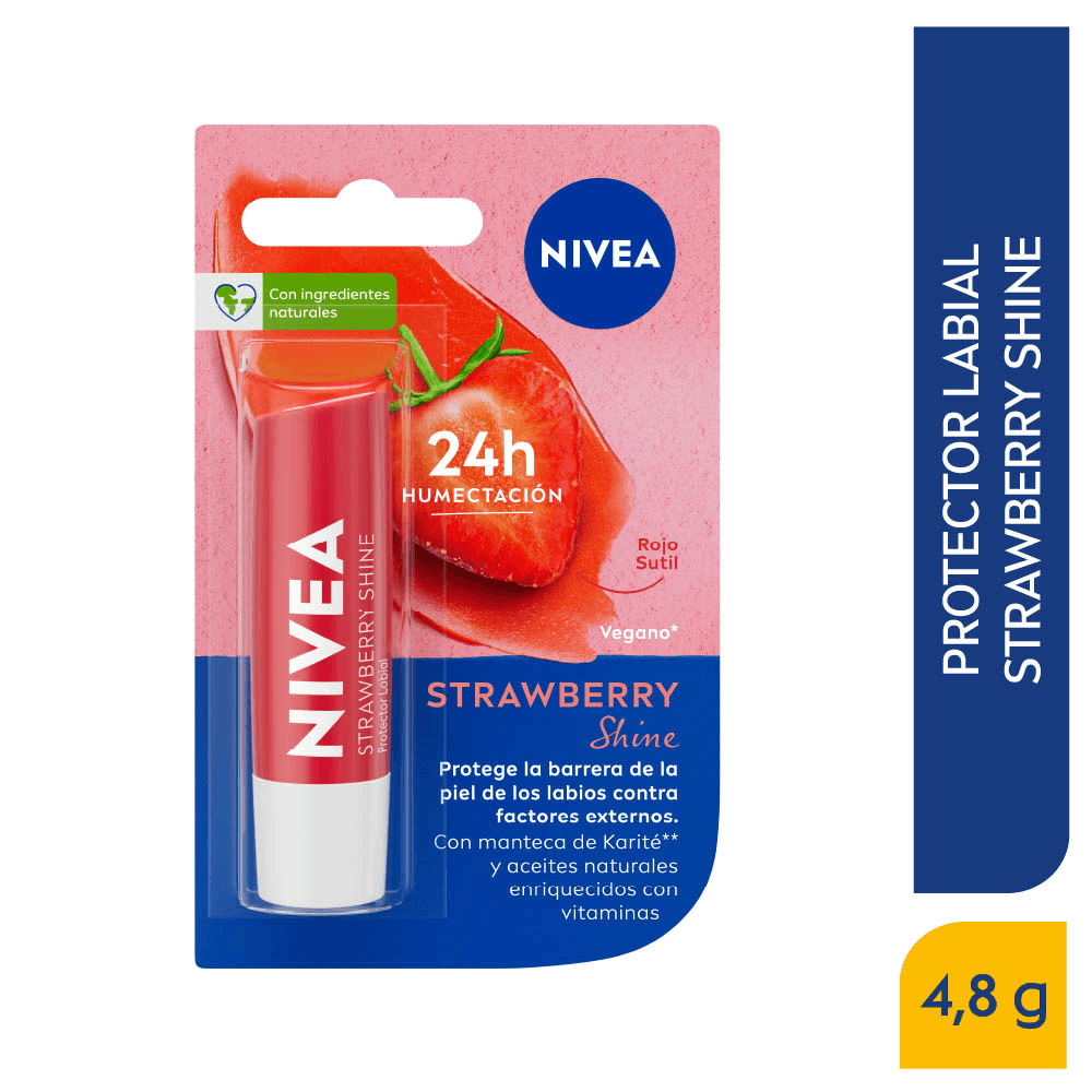 Protector Labial Nivea Fruity Shine Fresa