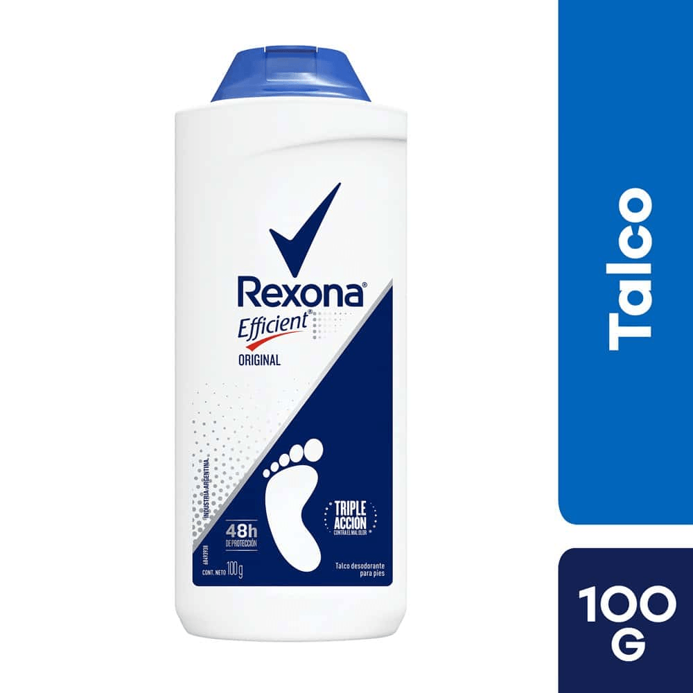 FRASCO 100 GR Talco Desodorante Rexona Para Pies Original