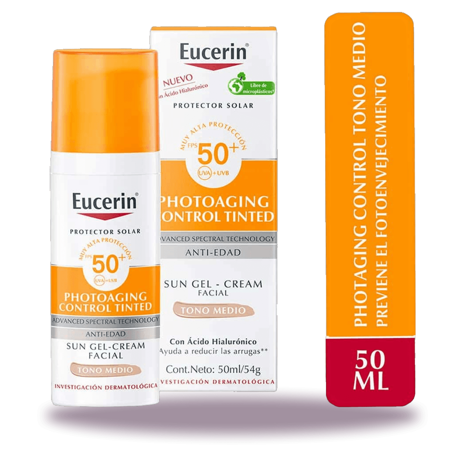 Protector Solar Facial Eucerin Photoaging Control Tono Medio FPS50+