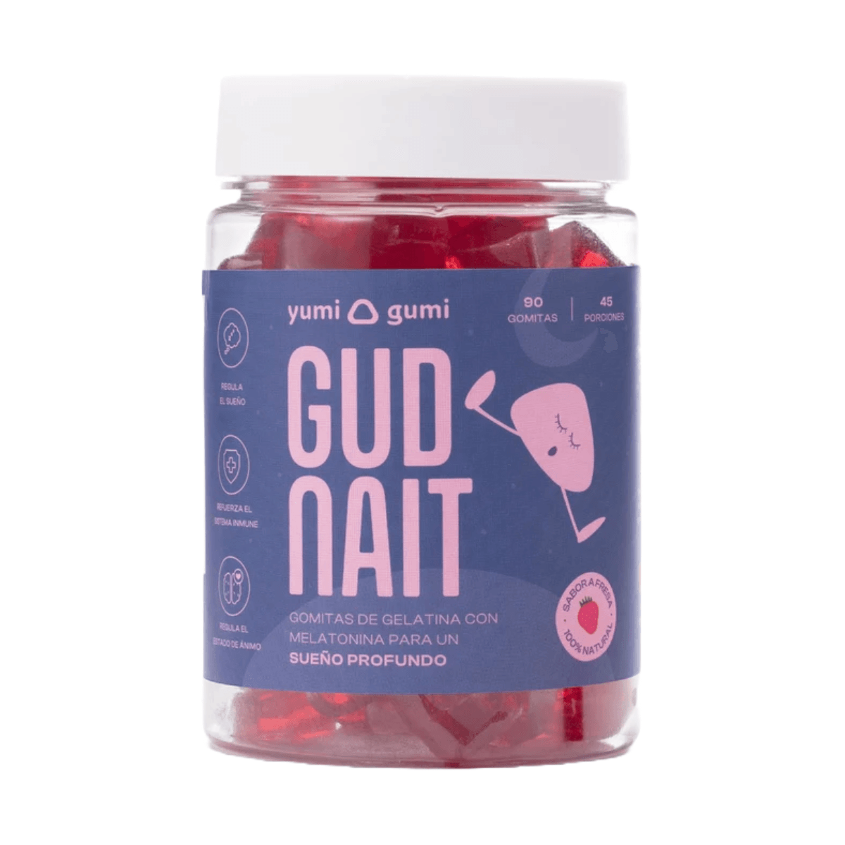 GUD NAIT GOMITAS CON MELATONINA YUMI GUMI 90 UNID