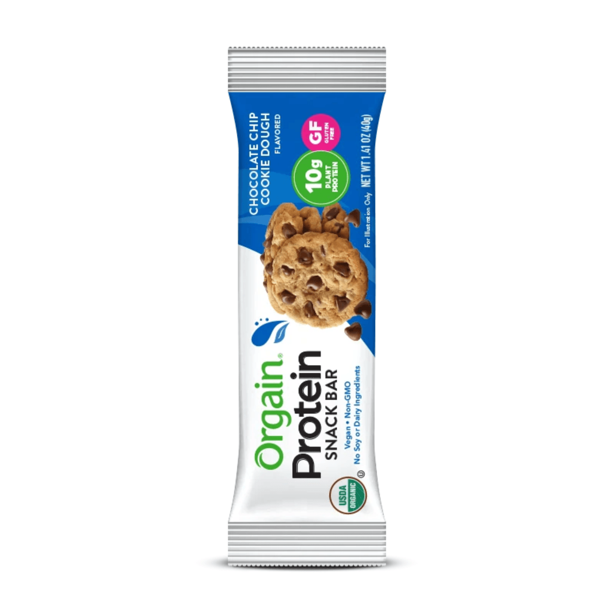 ORGAIN PROTEIN BAR CHOCOLATE CHIP COOKIE DOUGH LAB NUTRITION X40GR