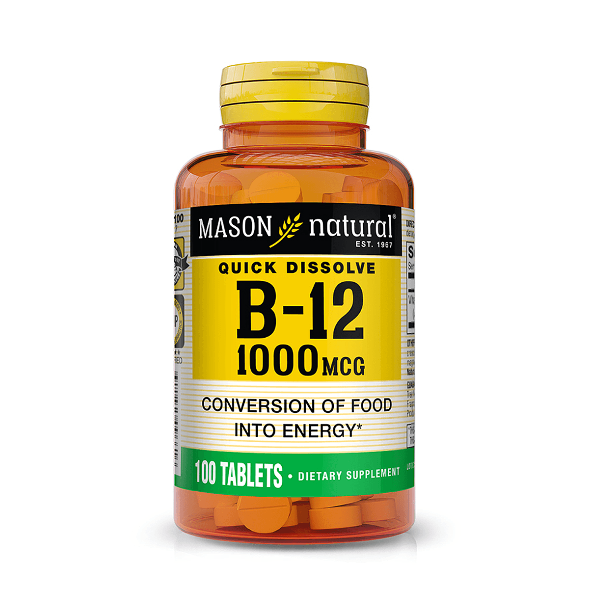 VITAMINA B12 MASON NATURAL X1000MG X100TABLETAS