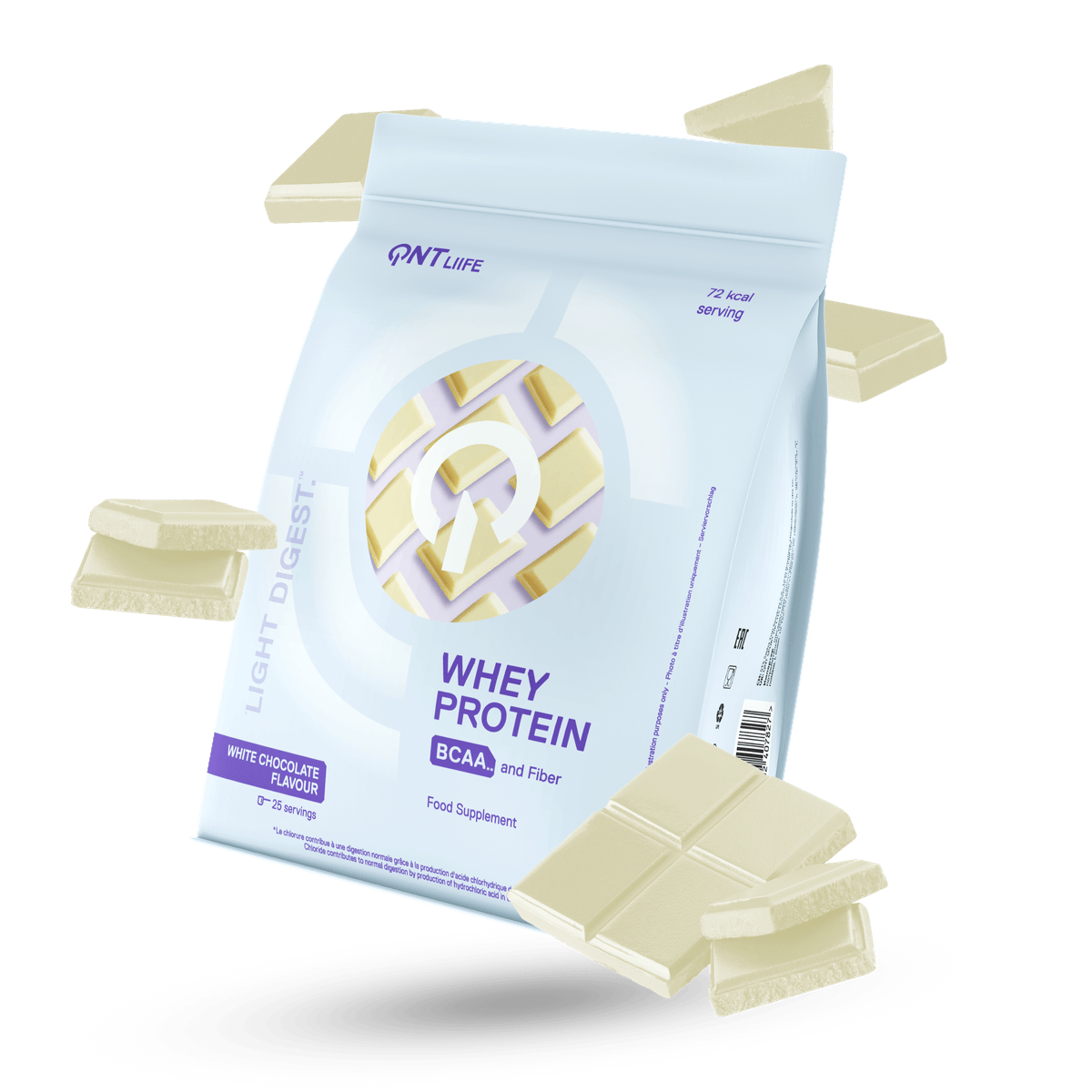 PROTEINA WHEY LIGHT DIGEST CHOCOLATE BLANCO QNT 500GR