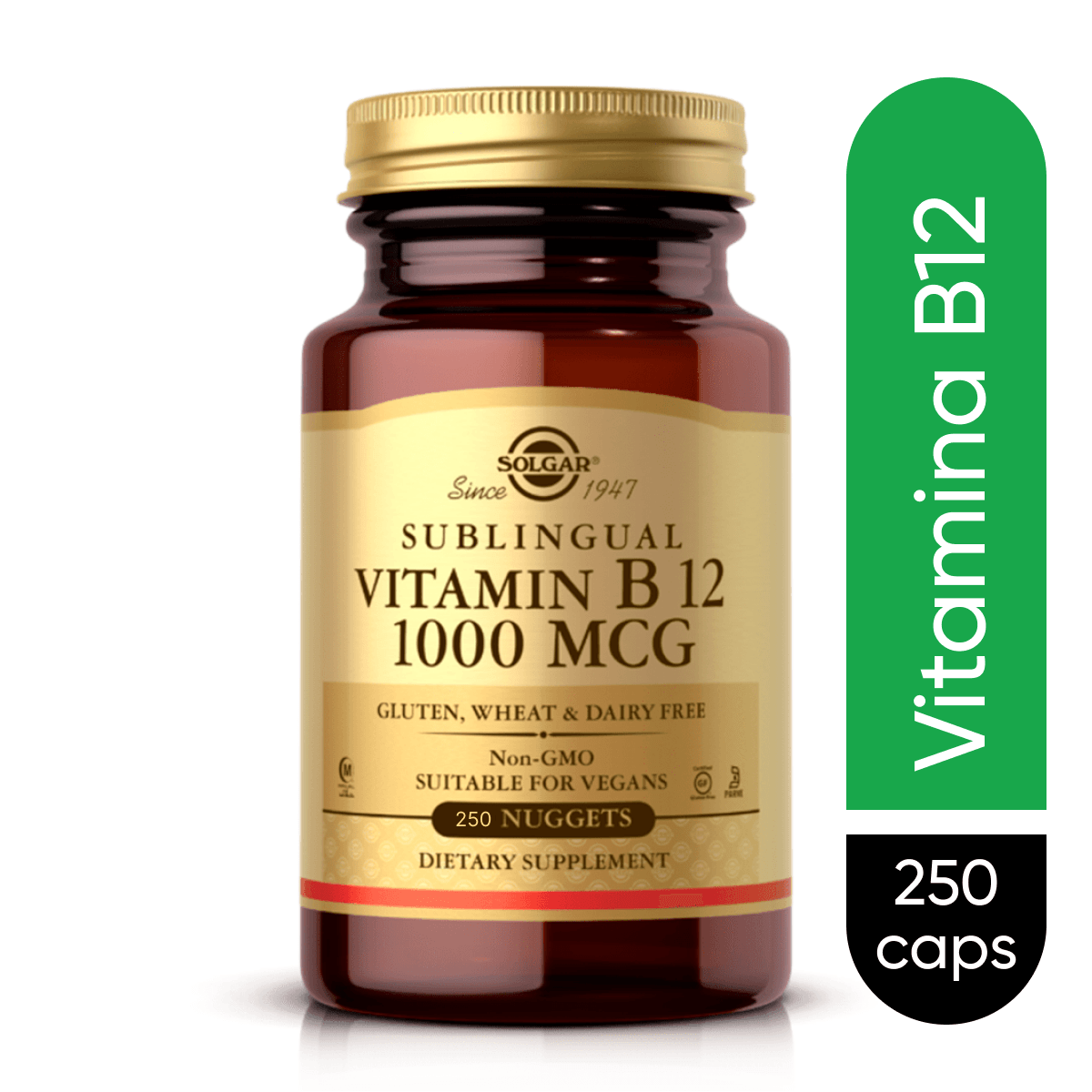 VITAMINA B12 SUBLINGUAL SOLGAR X1000MCG X250PEPITAS