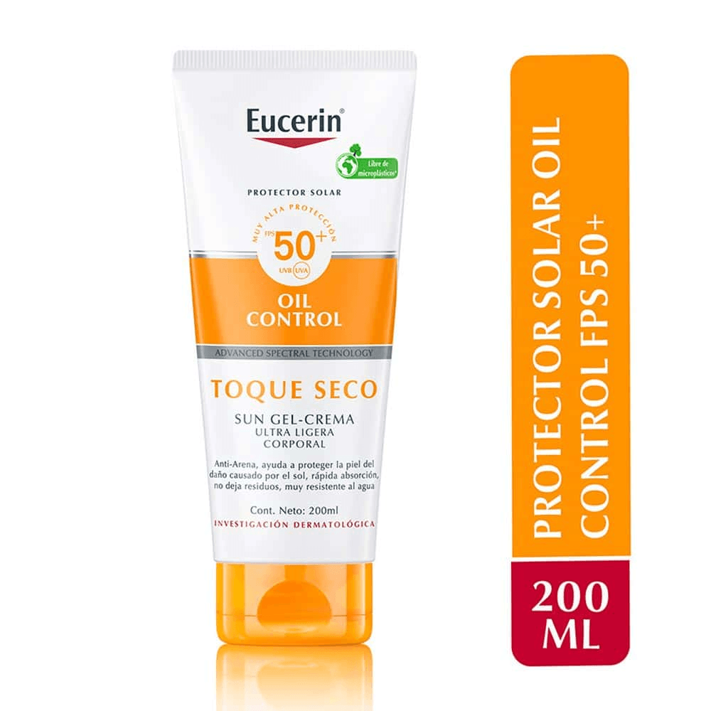 Protector Solar Corporal en Gel Crema Eucerin Oil Control FPS 50+