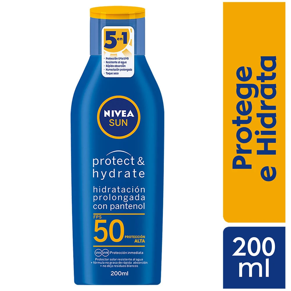 Bloqueador NIVEA Sun Protege e Hidrata FPS50 200ml