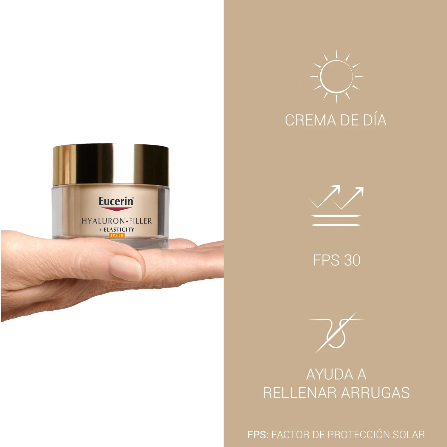 Eucerin Crema Facial de Día FPS30 Hyaluron-Filler + Elasticity 50ml 4