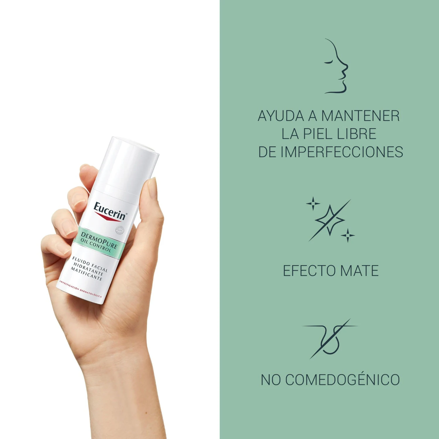 Eucerin Fluido Facial Matificante DermoPure 50ml 4