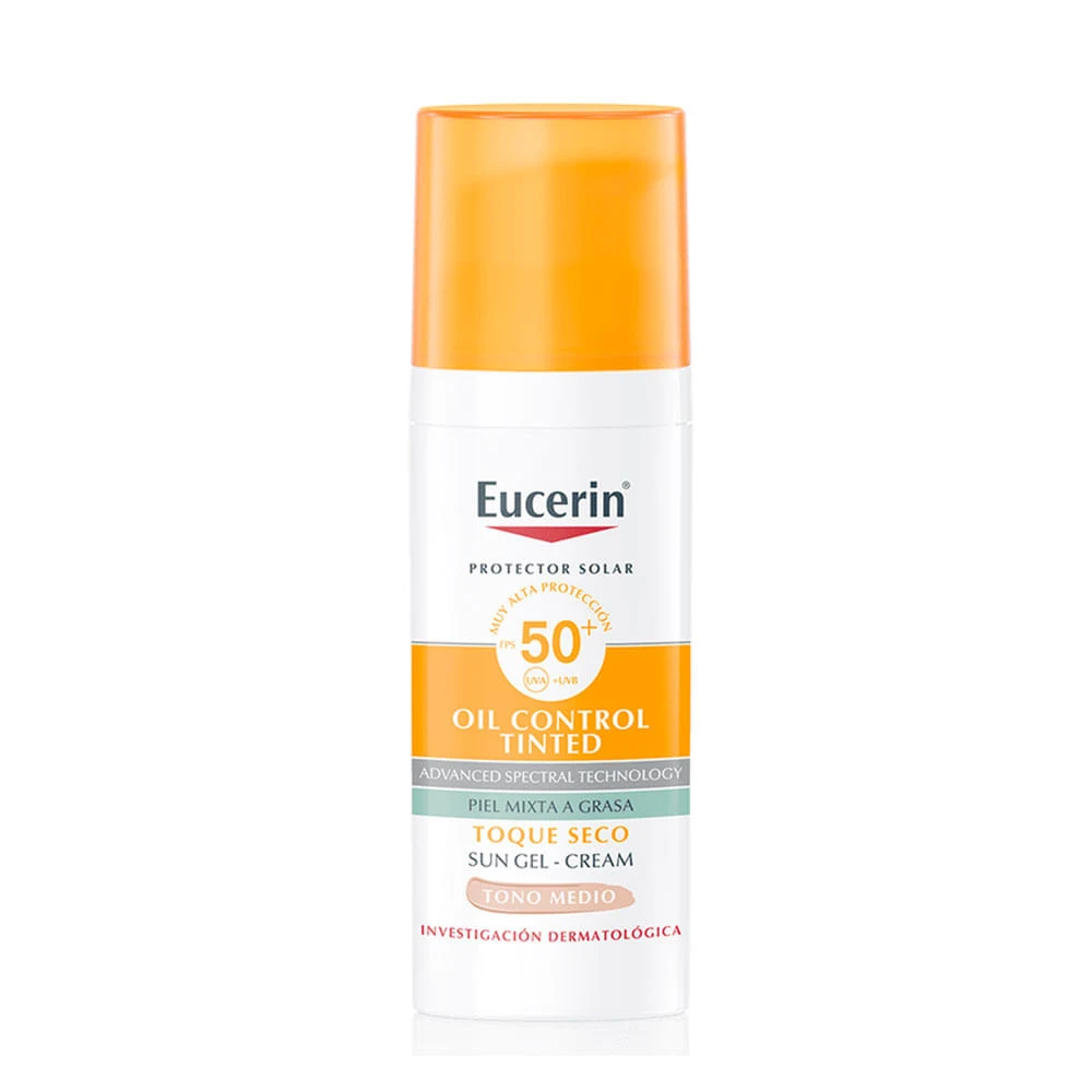 Eucerin Oil Control Tono Medio FPS50+ Protector Solar Facial 50ml