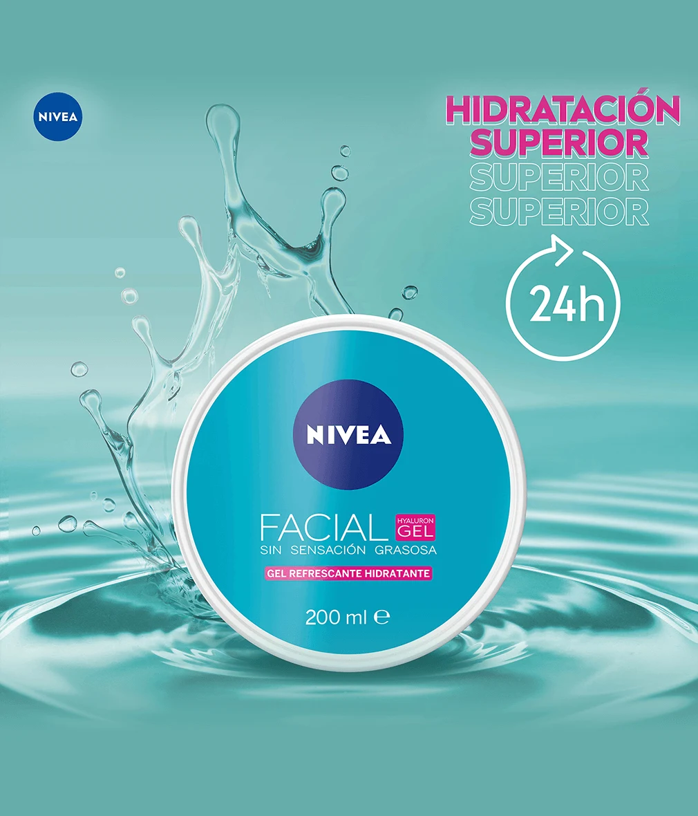 Facial Hyaluron Gel NIVEA con Ácido Hialurónico - 100 ml 5