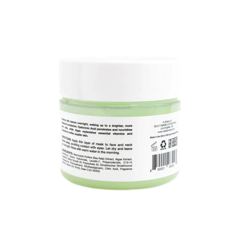 Mascarilla Para Dormir Vitamins Sea Beauty Con Acido Hialuronico 240g 2