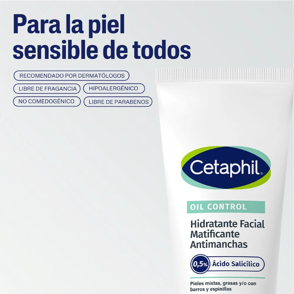 Oil Control Hidratante Facial Matificante Antimanchas Cetaphil 4