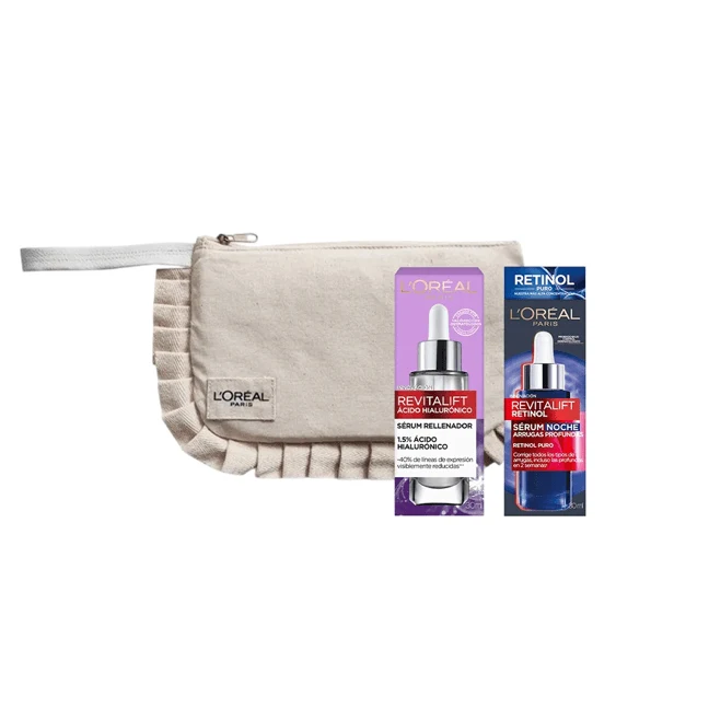 Pack Duo Serums: Serum Hialurónico + Serum Retinol + Clutch