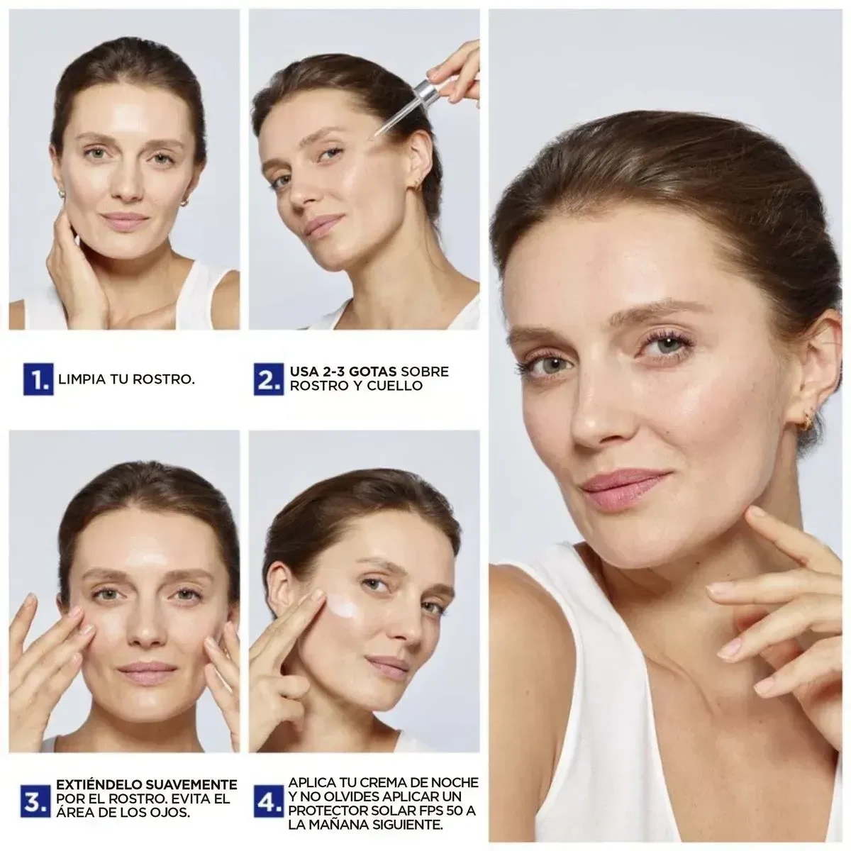 Pack L'Oreal Paris Serum Rostro Retinol + Protector Solar UV Defender Fluid 4