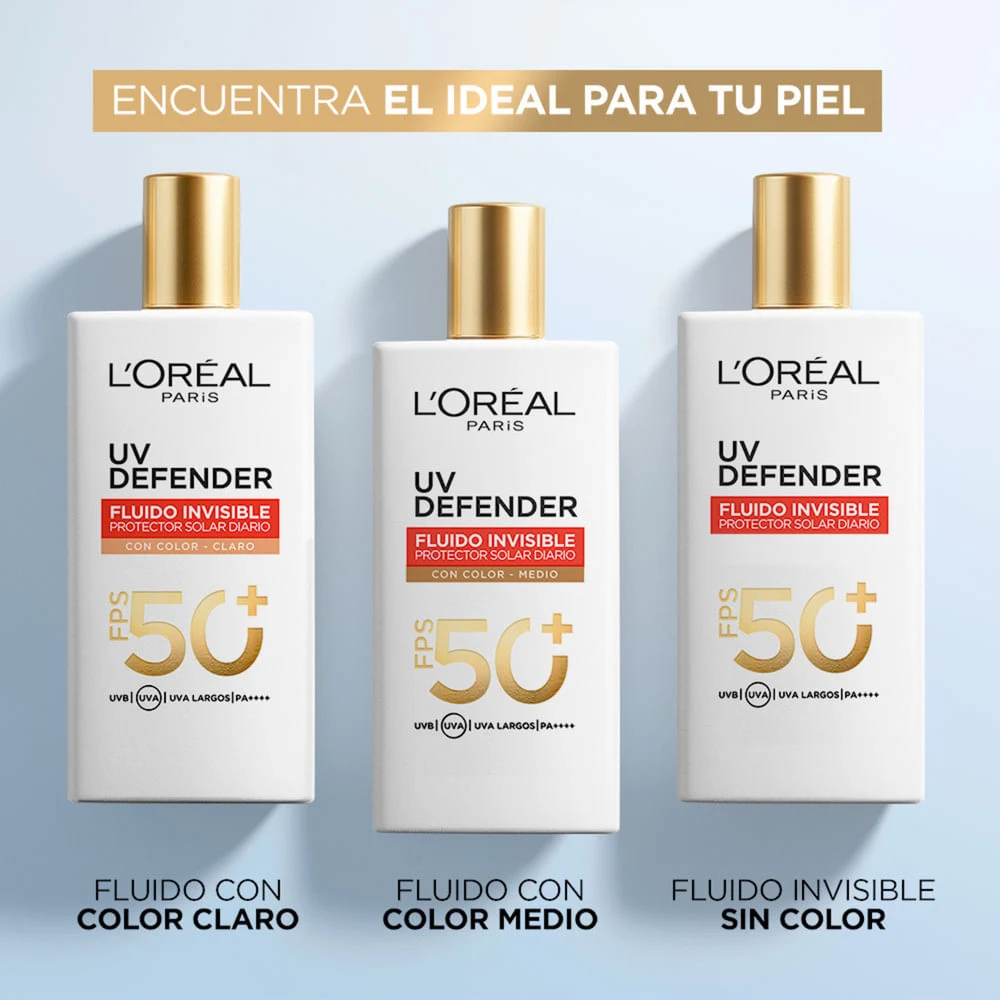 Protector Solar Dermo Loreal Paris Uv Defender Fluido Invisible Tono Claro 40 Gr 5
