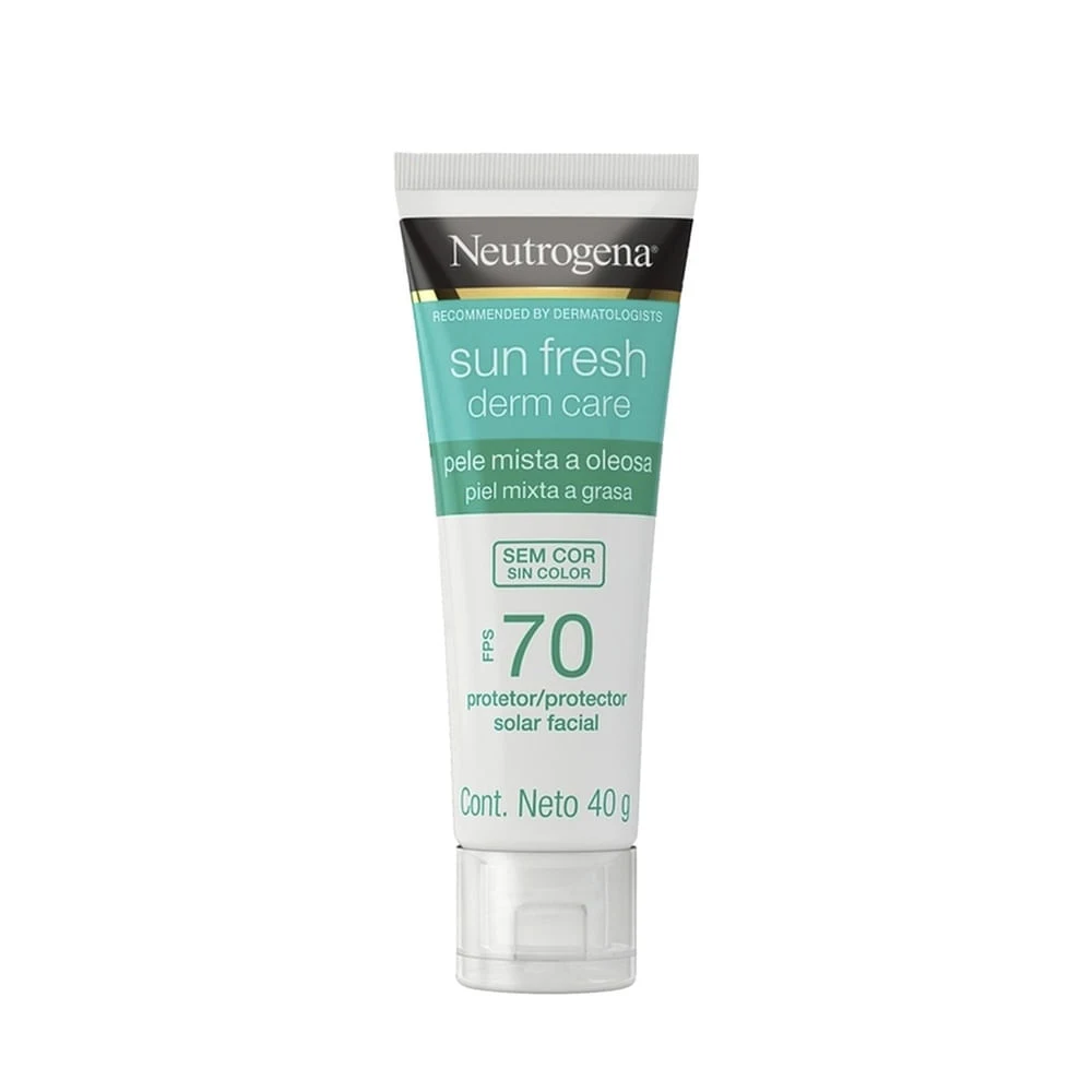 Protector Solar Facial Sun fresh Derm care Sin color FPS 70 40g Neutrogena 2