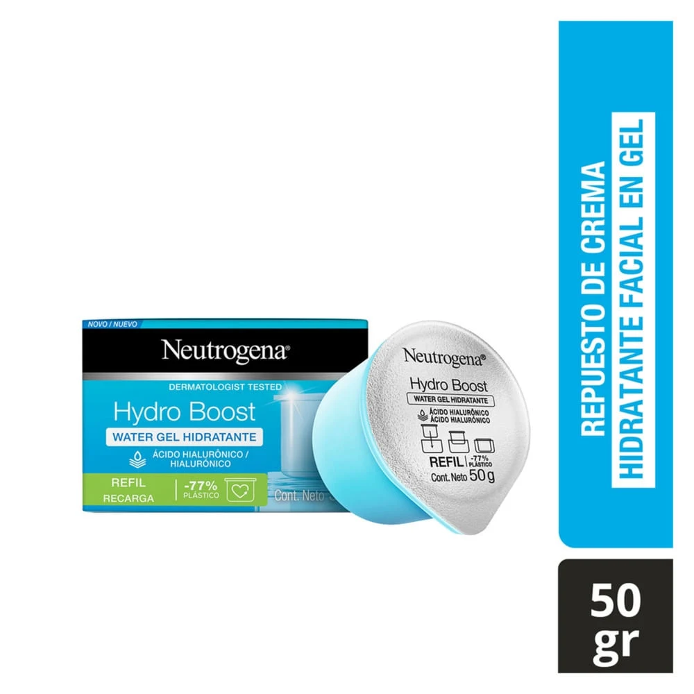 Refill Crema Hidratante Facial Hydro Boost Ácido Hialurónico 50 g Neutrogena
