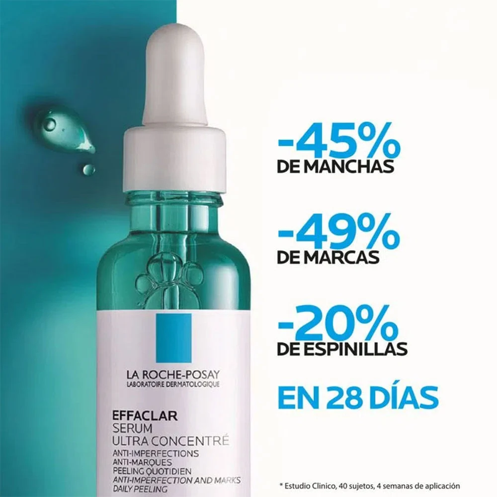 Set Sérum La Roche Posay Effaclar Ultra Concentrado 30ml + Gel Limpiador Facial La Roche Posay Effaclar 200ml 5