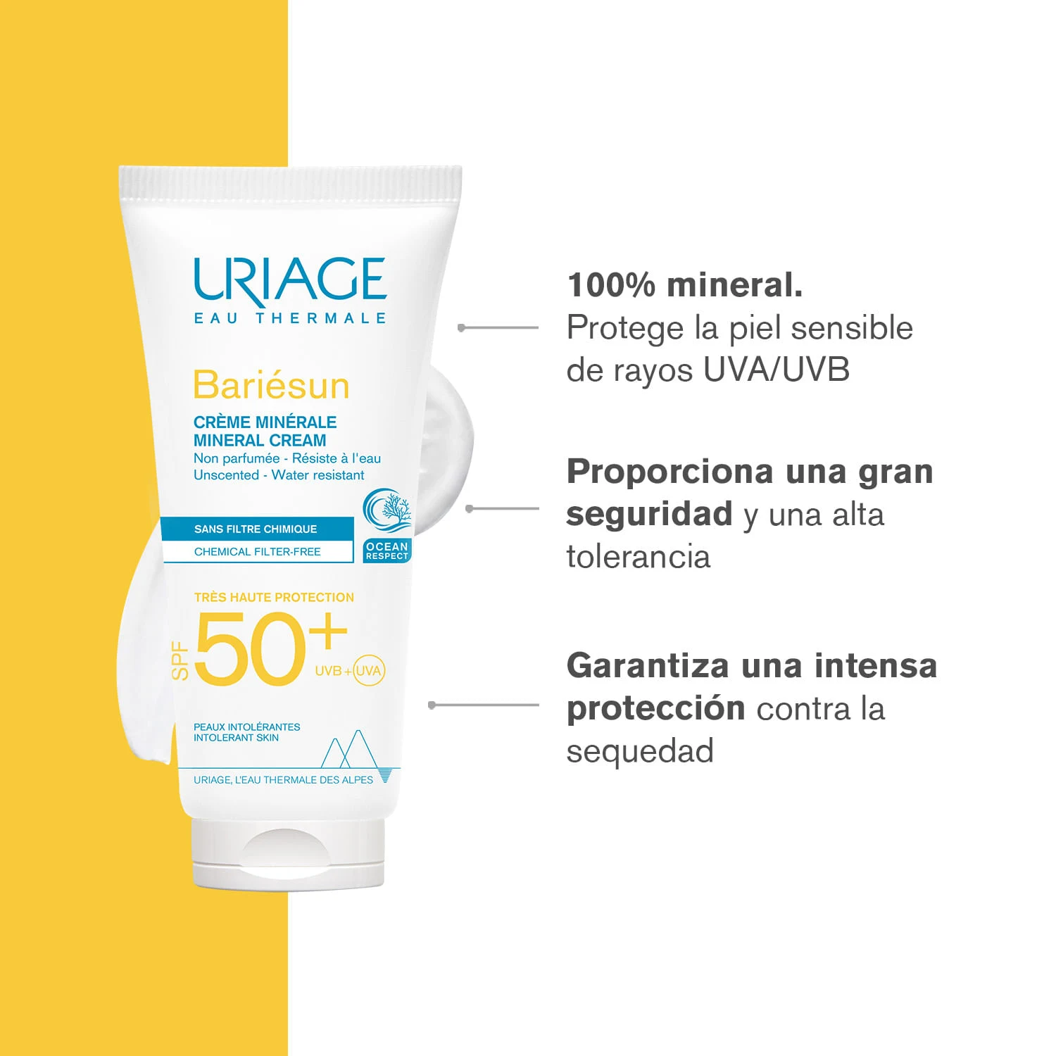 Uriage Bariésun Crema Mineral SPF50+ 100ml 2